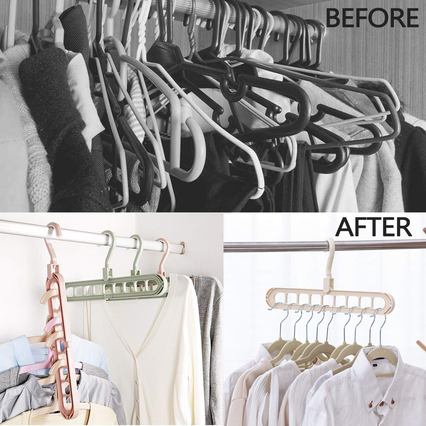 Aurece – SmartSpace Cascading Closet Organizer Hanger Pro
