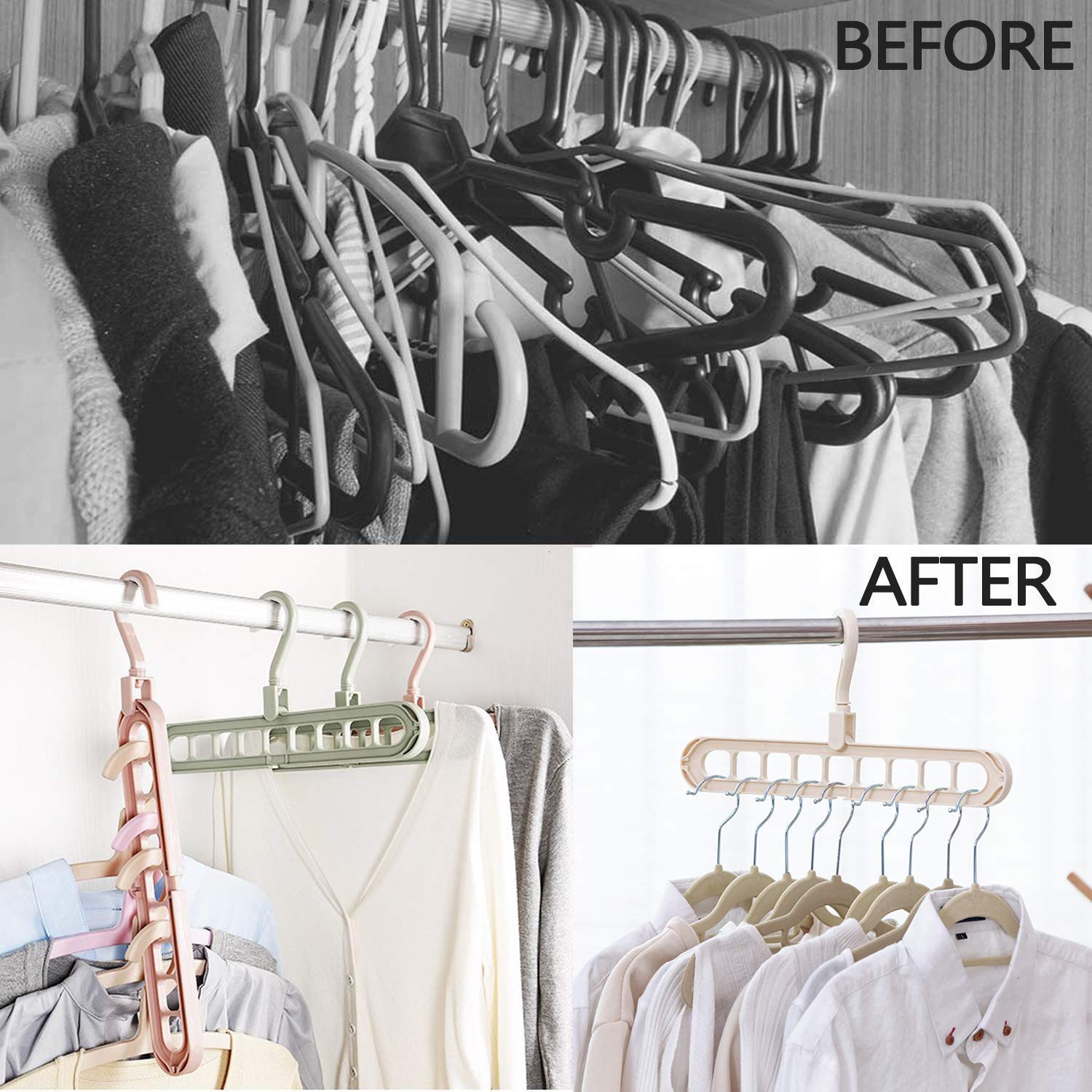 Aurece – SmartSpace Cascading Closet Organizer Hanger Pro