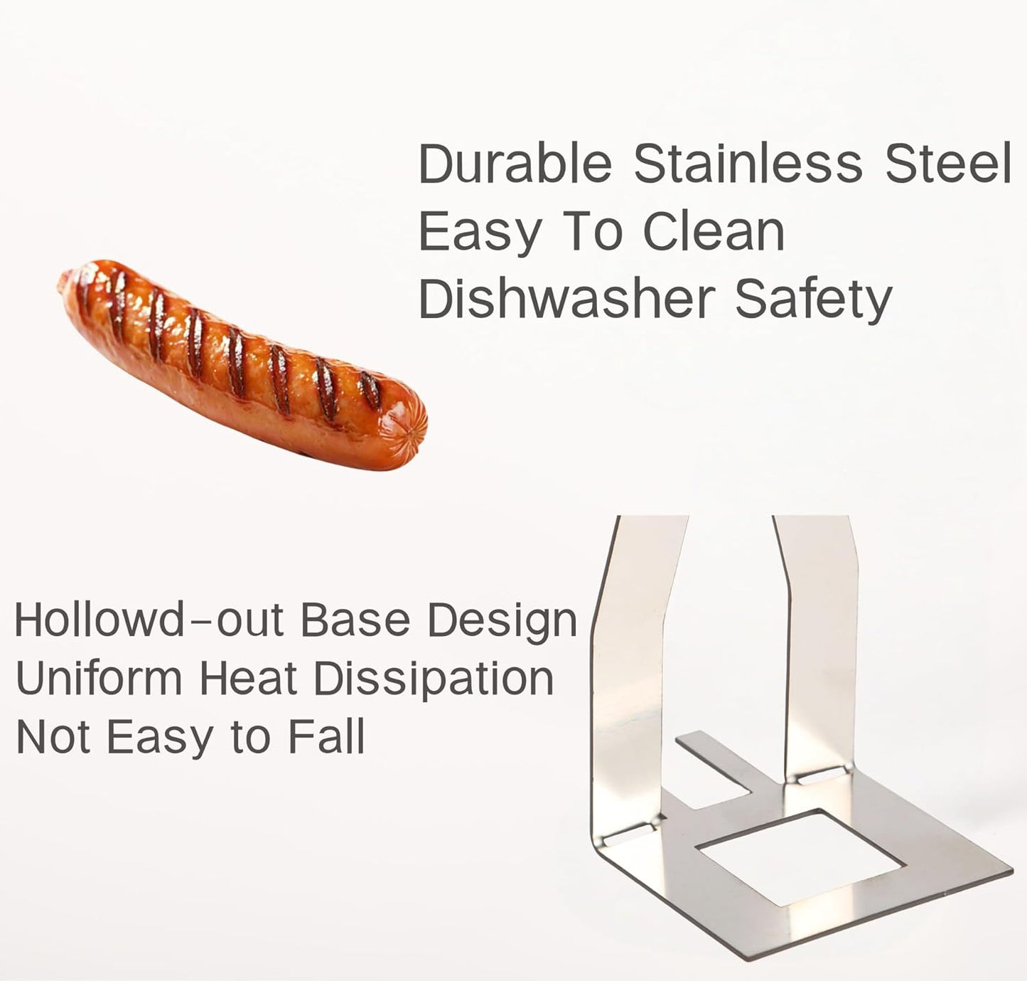 Aurece – Stainless Steel Hot Dog Holder GrillMate Pro