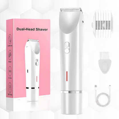 Women’s 2-in-1 Double-Head Electric Shaver & Epilator – Body, Leg, Underarm & Bikini Trimmer (Waterproof, USB)