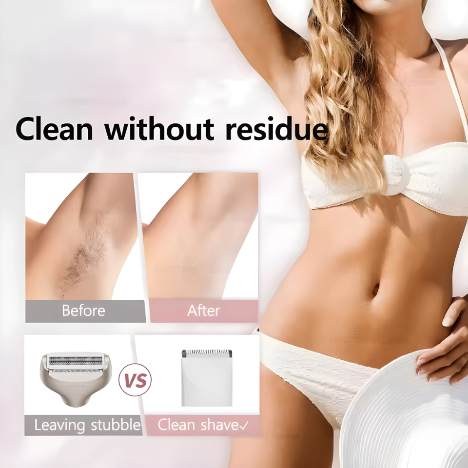 Women’s 2-in-1 Double-Head Electric Shaver & Epilator – Body, Leg, Underarm & Bikini Trimmer (Waterproof, USB)