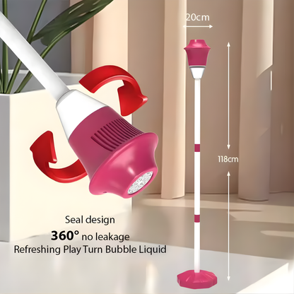 Automatic sunflower Bubble Gun Electric Street Lamp Soap Bubble Machine Maker Outdoor Games for for Wedding Birthday Party Toys