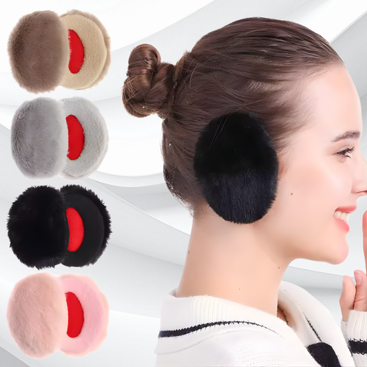 Bandless Ear Muffs Winter Thick Warm Fleece Ear Muffs Ear Covers Women Men Outdoor Cold Weather Windproof Ear Warmer