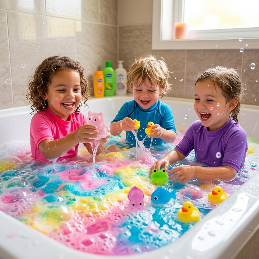 Bath Bombs for Kids with Surprise Inside, 24 Pack Natural Organic Kids Bubble Bath Fizzy for Girls Boys with Bath Toys Inside