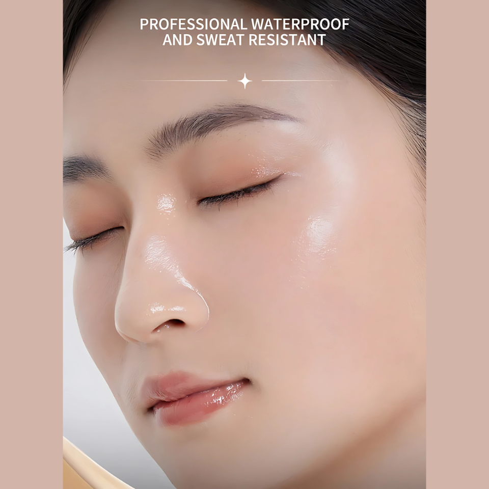 , Bling, Radiance, Thin and Lightweight Double-Ended Makeup Foundation That Can Be Rotated for Easier Application, with Its Own Brush for Waterproofing, Making It Easy to Apply Makeup and Suitable for Beginners