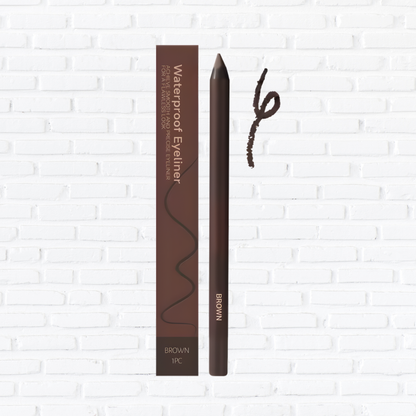 Brown Eyeliner Pencil Waterproof Sweatproof Long Lasting Easy to Color Smooth Soft Gel Eyeliner Pencil Eye Makeup Set