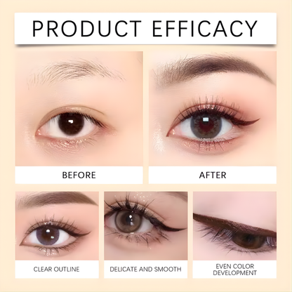 Brown Eyeliner Pencil Waterproof Sweatproof Long Lasting Easy to Color Smooth Soft Gel Eyeliner Pencil Eye Makeup Set