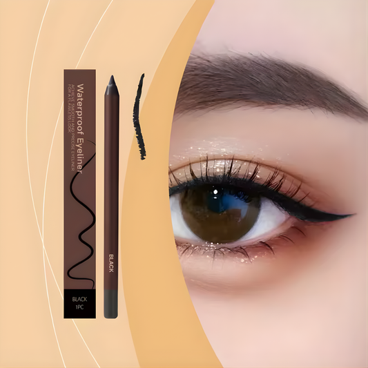 Brown Eyeliner Pencil Waterproof Sweatproof Long Lasting Easy to Color Smooth Soft Gel Eyeliner Pencil Eye Makeup Set