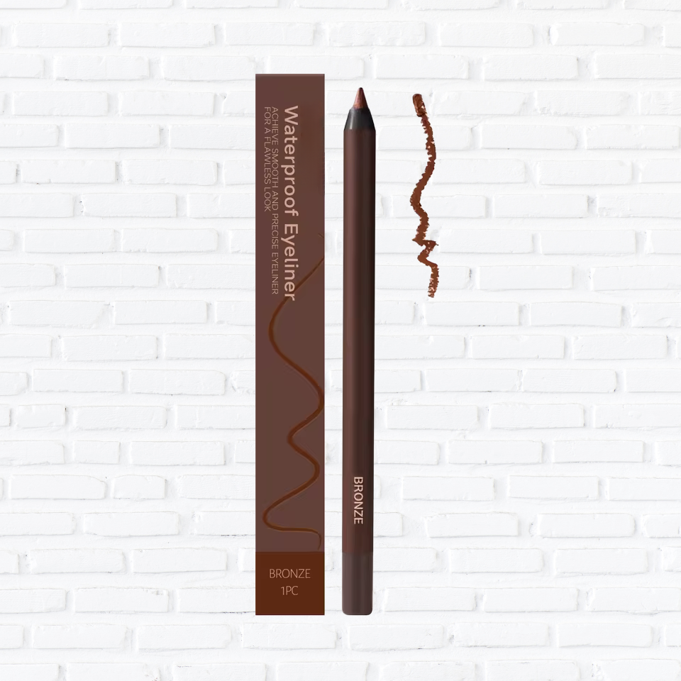 Brown Eyeliner Pencil Waterproof Sweatproof Long Lasting Easy to Color Smooth Soft Gel Eyeliner Pencil Eye Makeup Set