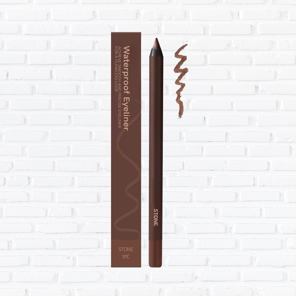 Brown Eyeliner Pencil Waterproof Sweatproof Long Lasting Easy to Color Smooth Soft Gel Eyeliner Pencil Eye Makeup Set