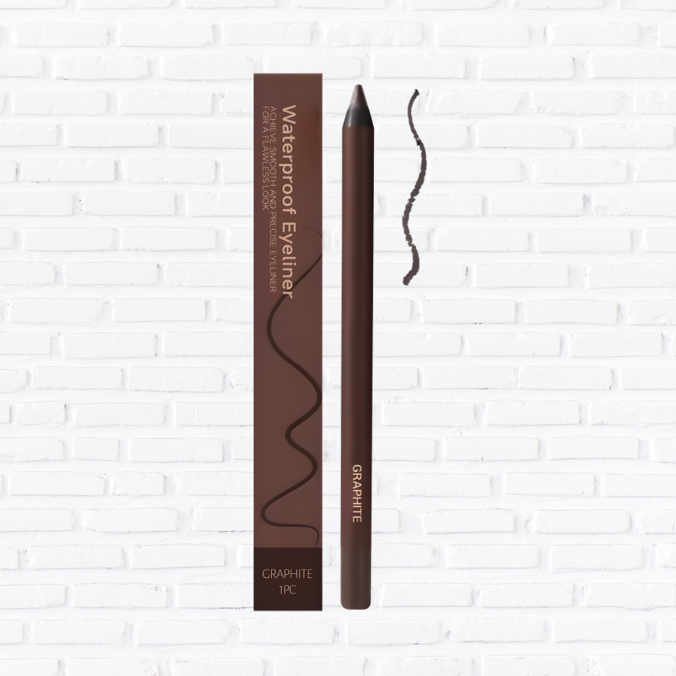 Brown Eyeliner Pencil Waterproof Sweatproof Long Lasting Easy to Color Smooth Soft Gel Eyeliner Pencil Eye Makeup Set