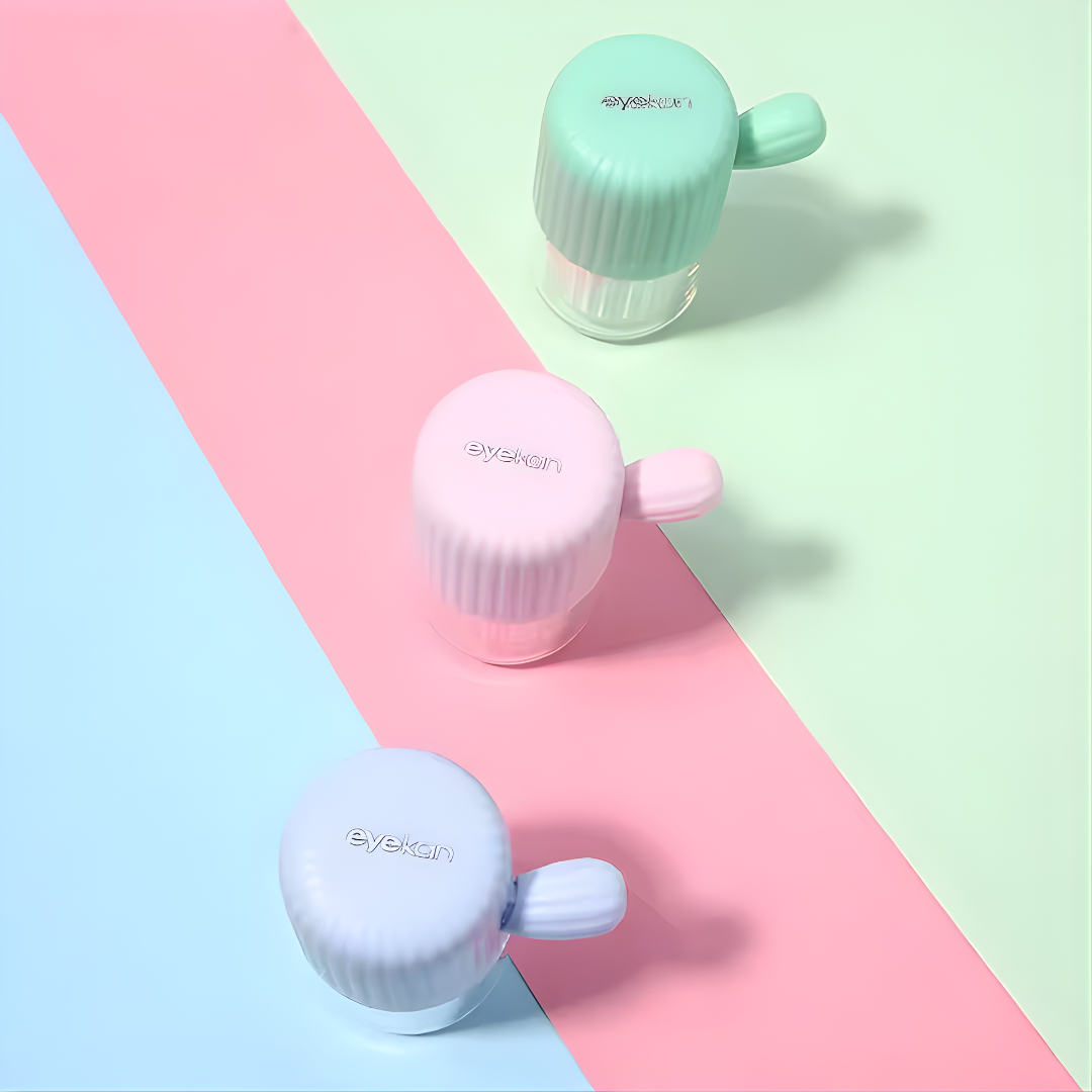 
Cactus Contact Lens Cleaner Portable Manual Cleaning Cosmetic Contact Box Travel Contact Lens Case