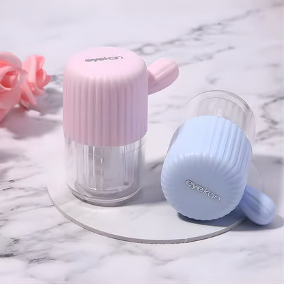 
Cactus Contact Lens Cleaner Portable Manual Cleaning Cosmetic Contact Box Travel Contact Lens Case