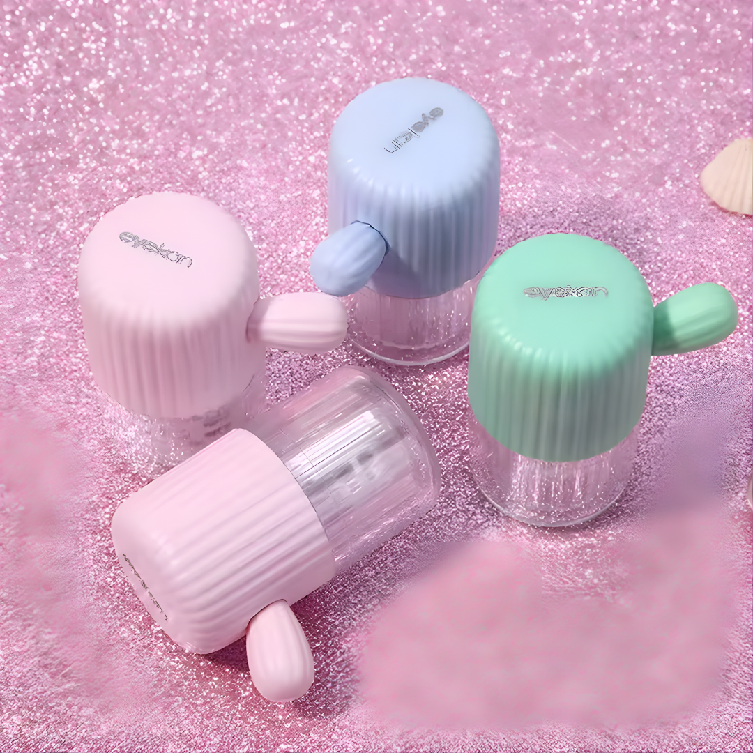 
Cactus Contact Lens Cleaner Portable Manual Cleaning Cosmetic Contact Box Travel Contact Lens Case