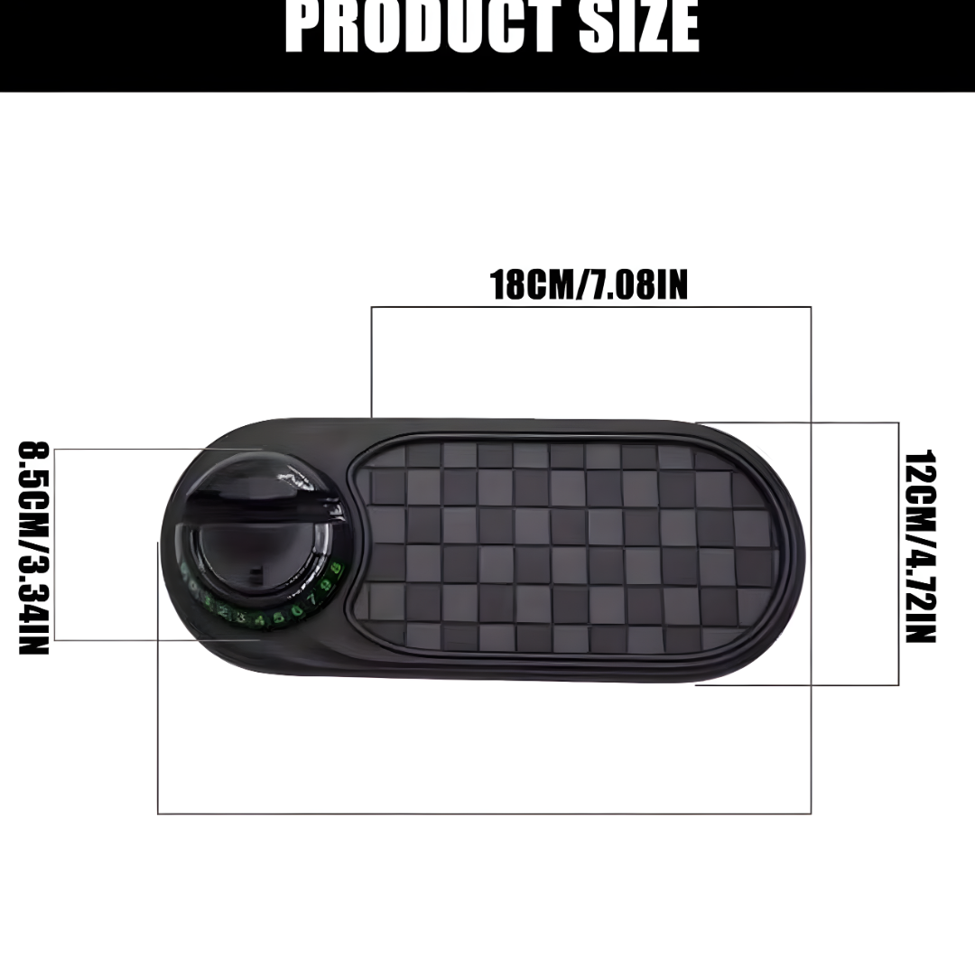 Car Phone Holder Dashboard Anti Slip Mat 360 Rotation Universal Mount Parking Number Plate Multifunctional Interior Accessories