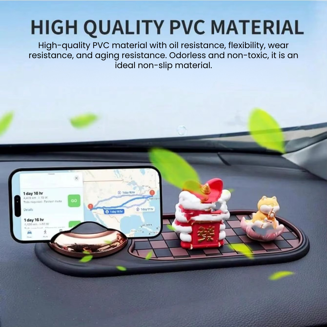 Car Phone Holder Dashboard Anti Slip Mat 360 Rotation Universal Mount Parking Number Plate Multifunctional Interior Accessories