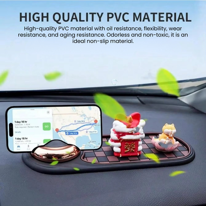 Car Phone Holder Dashboard Anti Slip Mat 360 Rotation Universal Mount Parking Number Plate Multifunctional Interior Accessories