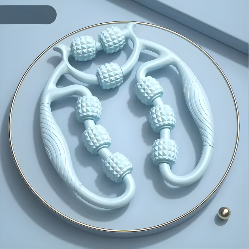 Cellulite & Lymphatic Massage Roller Fascia Stick for Legs Thighs Calf Deep Tissue Pain Relief Body Sculpting, Athlete Recovery