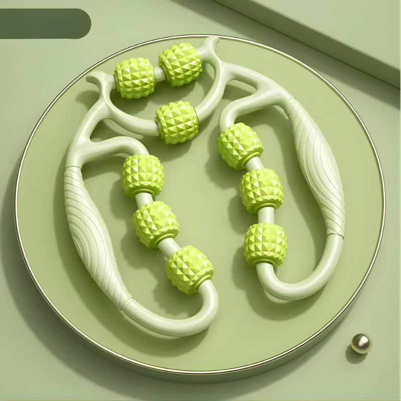 Cellulite & Lymphatic Massage Roller Fascia Stick for Legs Thighs Calf Deep Tissue Pain Relief Body Sculpting, Athlete Recovery