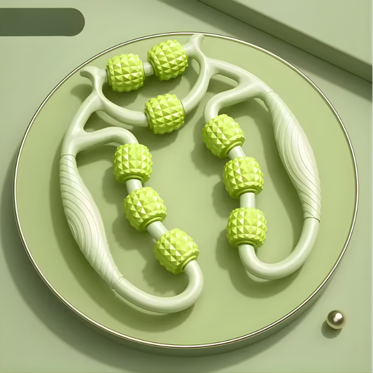 Cellulite & Lymphatic Massage Roller Fascia Stick for Legs Thighs Calf Deep Tissue Pain Relief Body Sculpting, Athlete Recovery