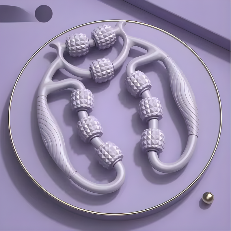 Cellulite & Lymphatic Massage Roller Fascia Stick for Legs Thighs Calf Deep Tissue Pain Relief Body Sculpting, Athlete Recovery