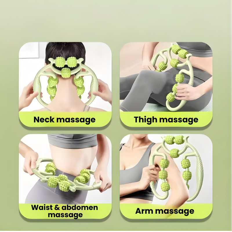 Cellulite & Lymphatic Massage Roller Fascia Stick for Legs Thighs Calf Deep Tissue Pain Relief Body Sculpting, Athlete Recovery