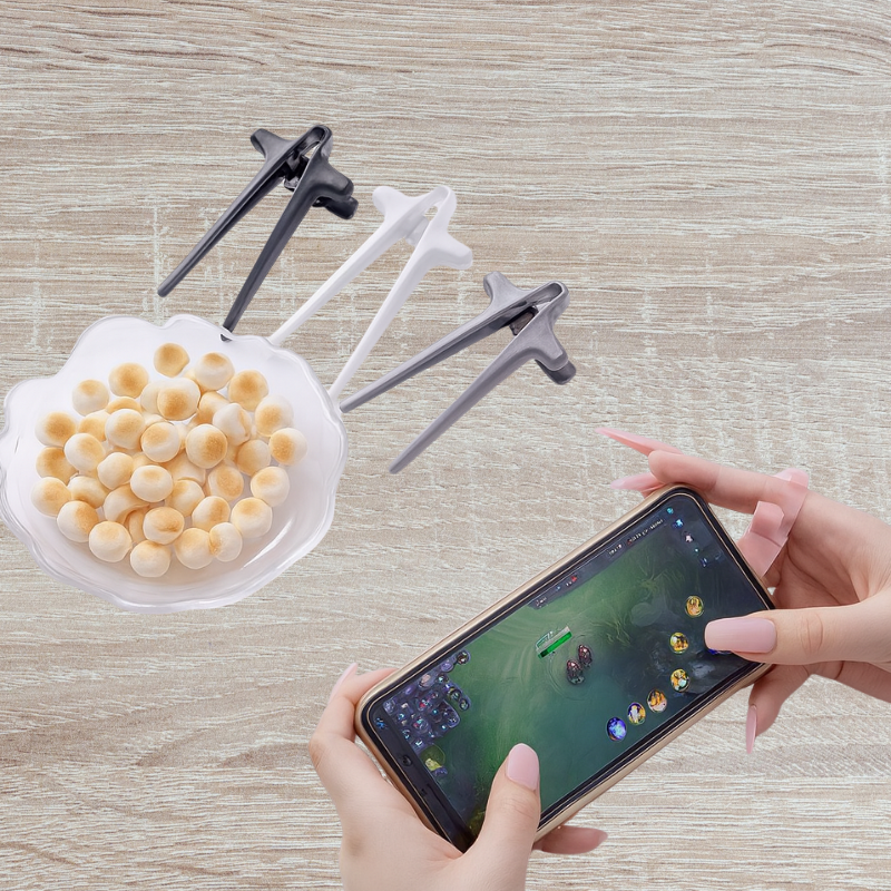1pc Finger Chopsticks Game Player Snack Chopstick Holder Plastic Game Finger Cover Game Controller Training Learning Chopsticks