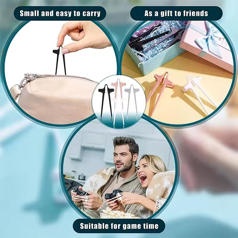 1pc Finger Chopsticks Game Player Snack Chopstick Holder Plastic Game Finger Cover Game Controller Training Learning 