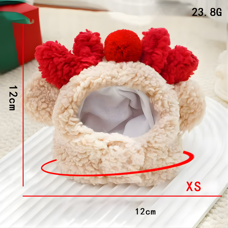 Christmas Santa Hat Dog Christmas Outfit Costume Hat and Scarf Winter Pet Accessory for Small Medium Large Dog