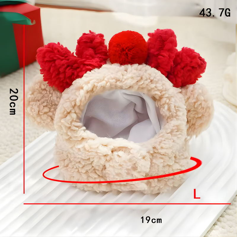 Christmas Santa Hat Dog Christmas Outfit Costume Hat and Scarf Winter Pet Accessory for Small Medium Large Dog