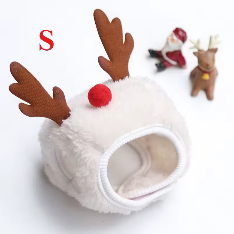 Christmas Santa Hat Dog Christmas Outfit Costume Hat and Scarf Winter Pet Accessory for Small Medium Large Dog