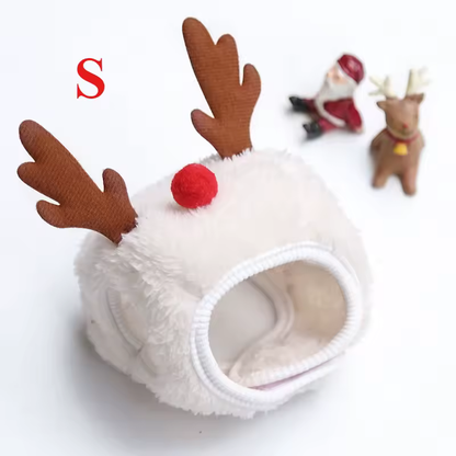Christmas Santa Hat Dog Christmas Outfit Costume Hat and Scarf Winter Pet Accessory for Small Medium Large Dog