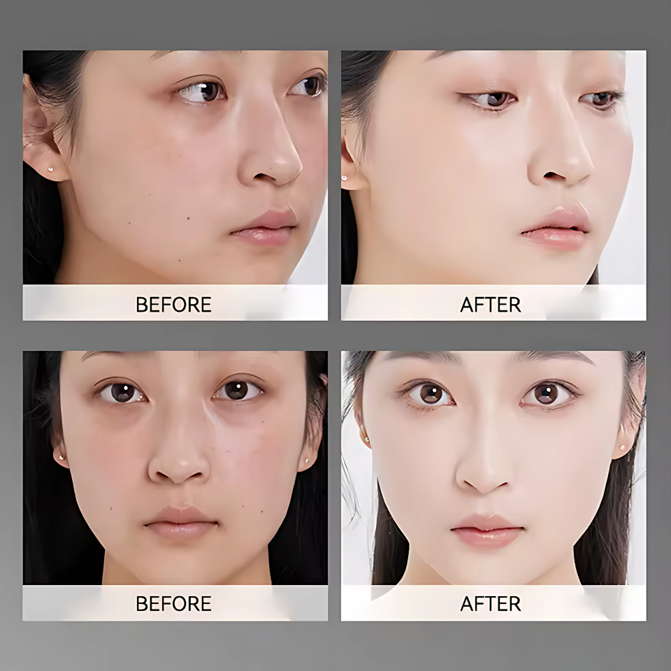 , Bling, Radiance, Thin and Lightweight Double-Ended Makeup Foundation That Can Be Rotated for Easier Application, with Its Own Brush for Waterproofing, Making It Easy to Apply Makeup and Suitable for Beginners