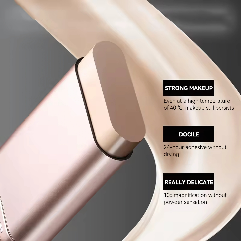 , Bling, Radiance, Thin and Lightweight Double-Ended Makeup Foundation That Can Be Rotated for Easier Application, with Its Own Brush for Waterproofing, Making It Easy to Apply Makeup and Suitable for Beginners