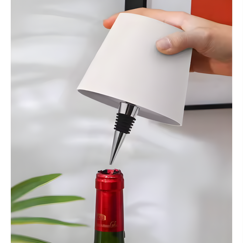 Creative Touch Control LED Wine Bottle Lamp Vases Decor Table Lamp Rechargeable Ambient Night Light for Bar Club Cafe Hotel Home