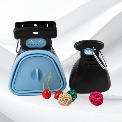Dog Pet Travel Foldable Pooper Scooper With 1 Roll Decomposable bags Poop Scoop Clean Pick Up Excreta Cleaner