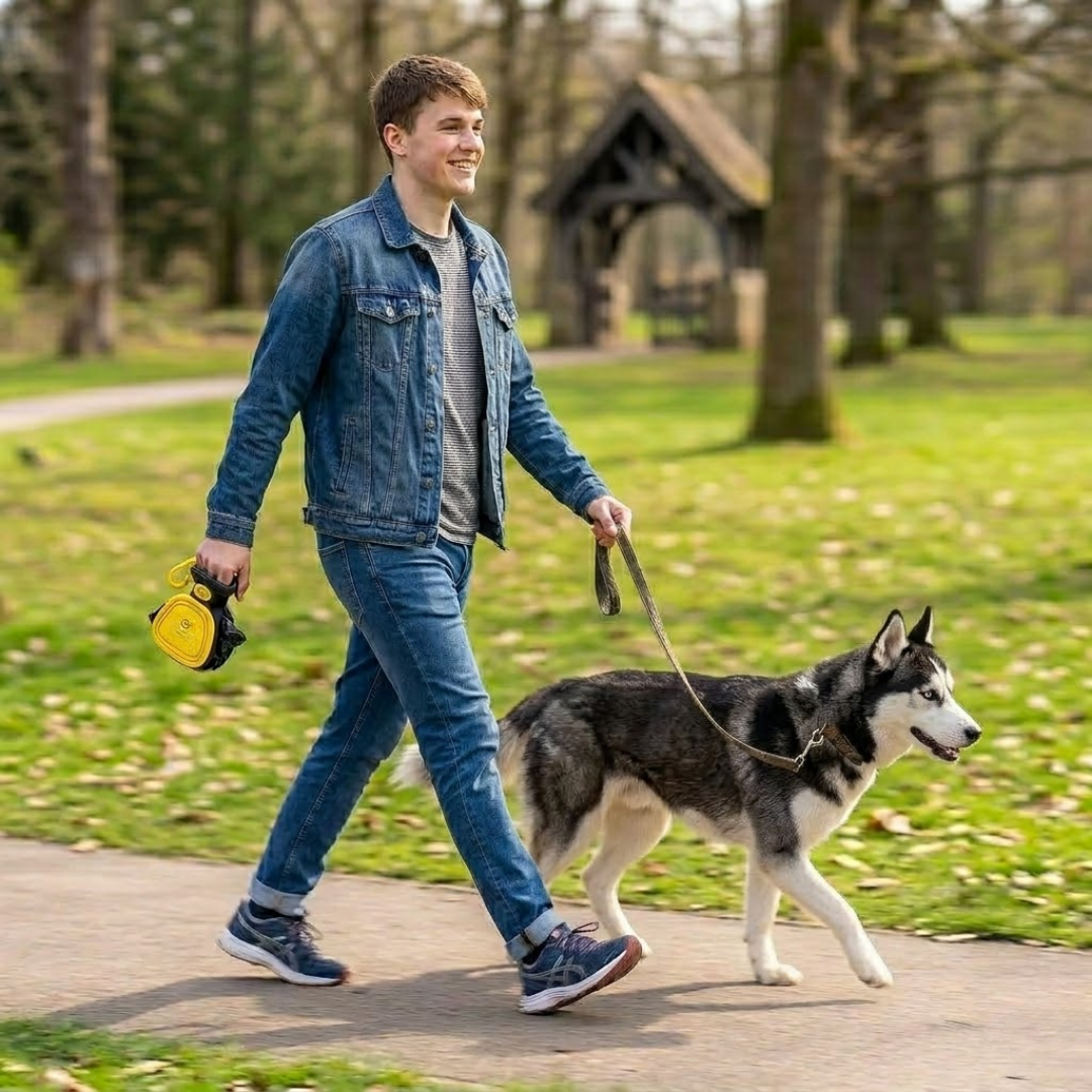 Dog Pet Travel Foldable Pooper Scooper With 1 Roll Decomposable bags Poop Scoop Clean Pick Up Excreta Cleaner