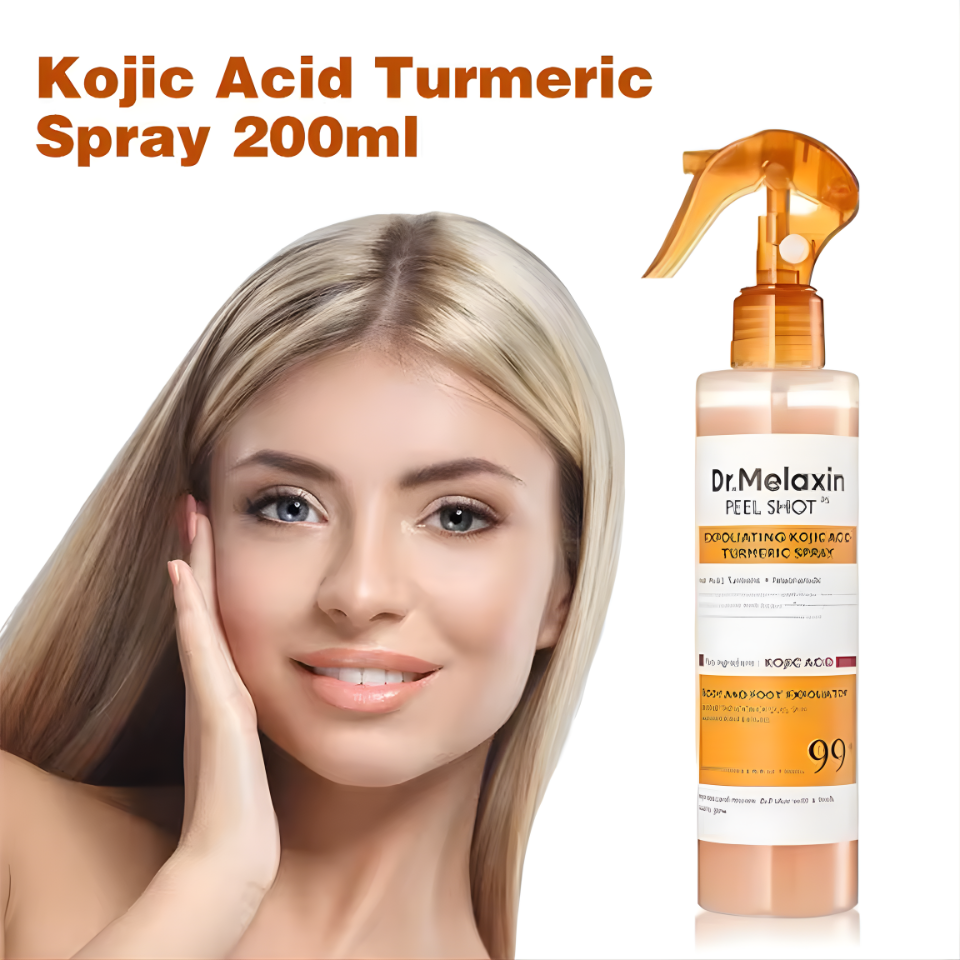 Dr. Melaxin Peel Shot Kojic Acid Turmeric Spray Curcumin Gentle Exfoliating Improve Dullness Moisturizing Nourishing Skin Care
