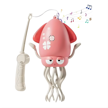 Electric Dancing Squid Auto-Sensing Obstacle Avoidance Electronic Pet with Music and Light Rechargeable Interactive Toy Gifts