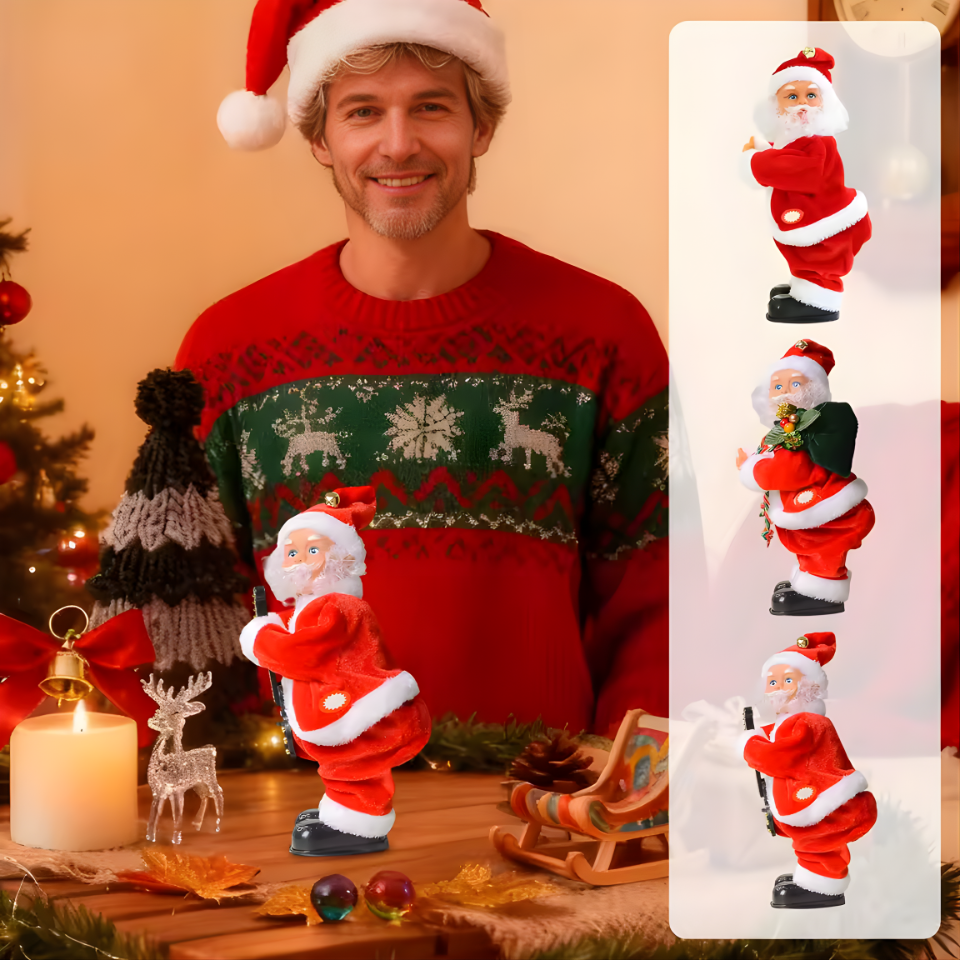 ElectricSantaClausTwerkingElderlyButtockShakingXmasFigurineDollDancingChristmasMusicForChristmasDecor_7