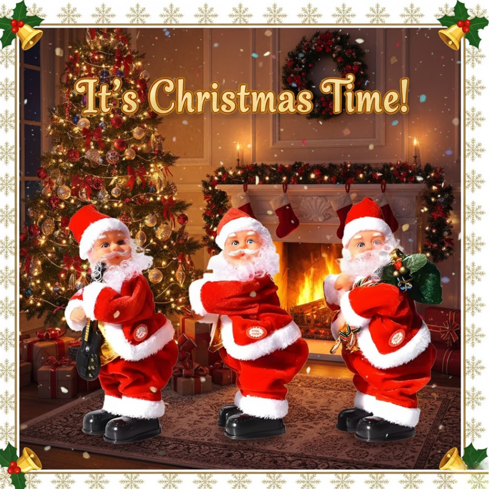 ElectricSantaClausTwerkingElderlyButtockShakingXmasFigurineDollDancingChristmasMusicForChristmasDecor_7