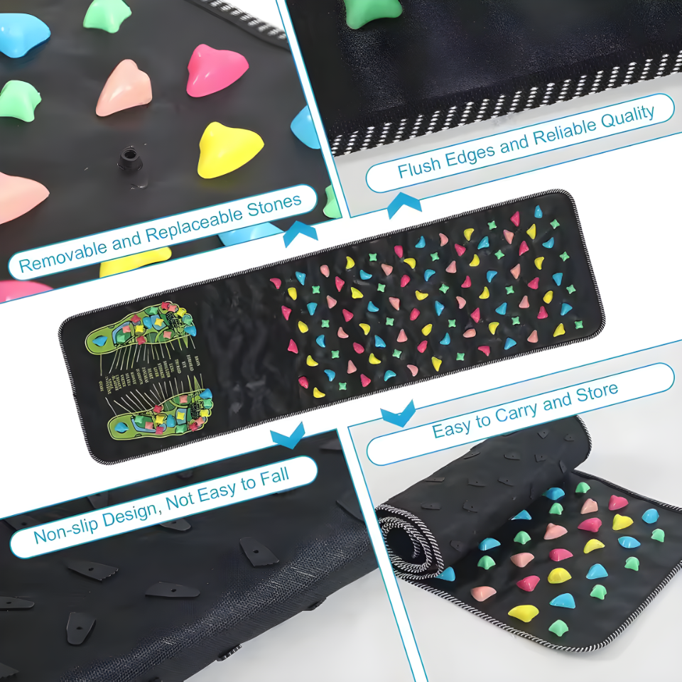 Fingerpressure Board Foot Foot Massage Pad Health Walk Foot Pressure Board Foot Massage Pad Relief Pain Relax Massage Pad