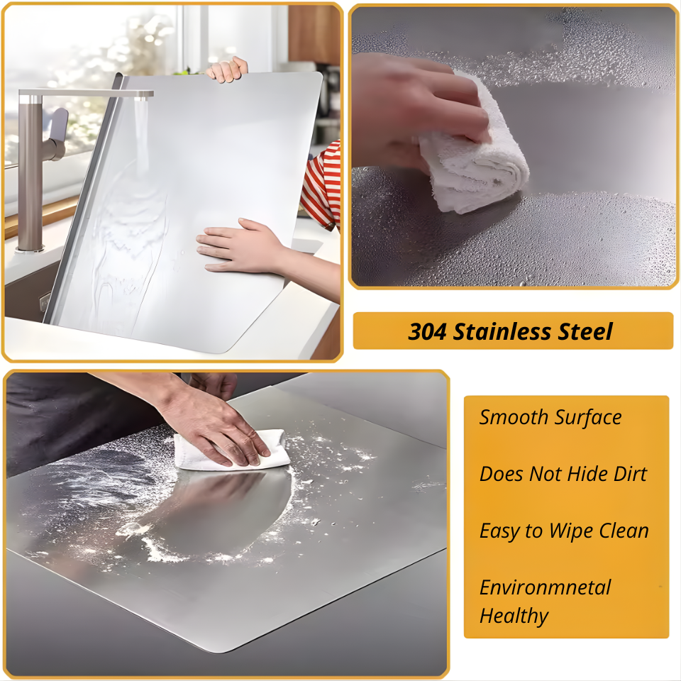 Food Grade Stainless Steel Chopping Board 304 Cutting Board Non-slip Edge Suitable for Cutting Vegetables Pastries Kitchen Tools