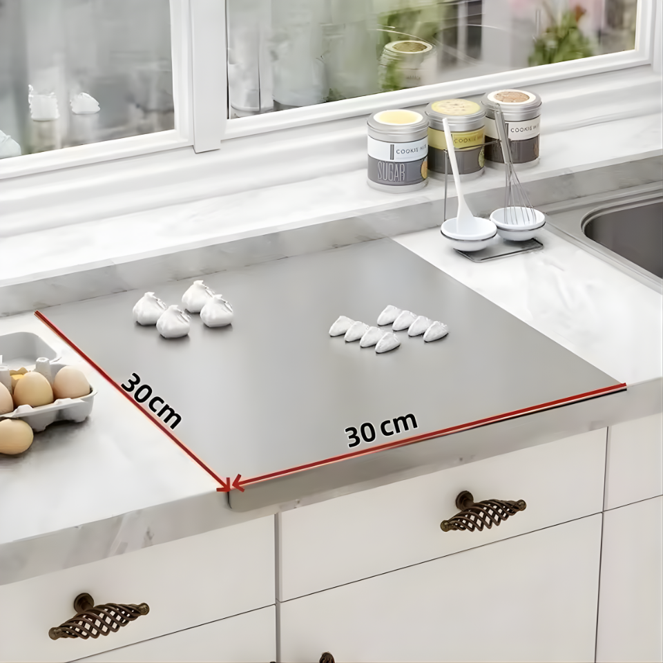 Food Grade Stainless Steel Chopping Board 304 Cutting Board Non-slip Edge Suitable for Cutting Vegetables Pastries Kitchen Tools