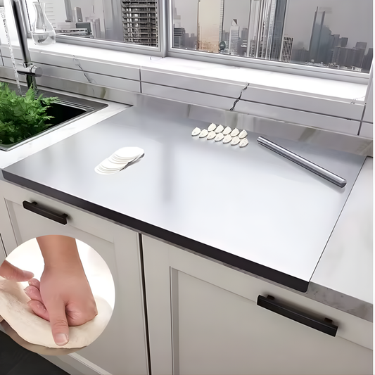 Food Grade Stainless Steel Chopping Board 304 Cutting Board Non-slip Edge Suitable for Cutting Vegetables Pastries Kitchen Tools