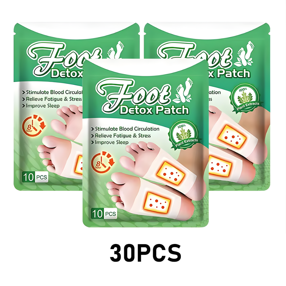 10-60PCS Foot Detox Patch Cleansing Toxins Natural Feet Care Sticker Relieve Stress Detoxification Help Sleep Keep Beauty Health