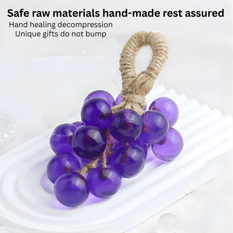 Grape Handmade Soap Natural DIY Crystal Soap Fruit Aroma Scented Soap Creative Gift For Home Fragrance Friend Gift Bathroom