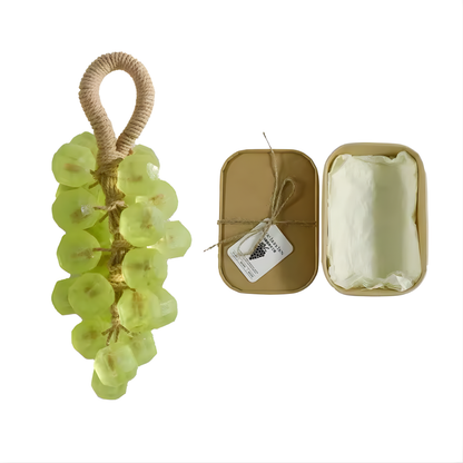 Grape Handmade Soap Natural DIY Crystal Soap Fruit Aroma Scented Soap Creative Gift For Home Fragrance Friend Gift Bathroom