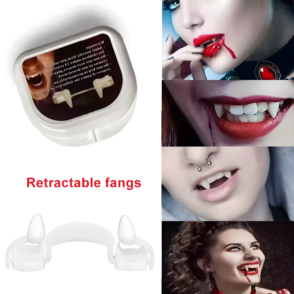 Halloween Decorations Vampire Teeth Dentures Halloween Cosplay Zombie Teeth Small Tiger Teeth Vampire Fangs Party Tooth Props