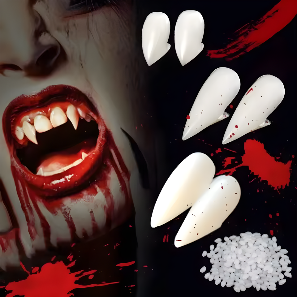 Halloween Decorations Vampire Teeth Dentures Halloween Cosplay Zombie Teeth Small Tiger Teeth Vampire Fangs Party Tooth Props